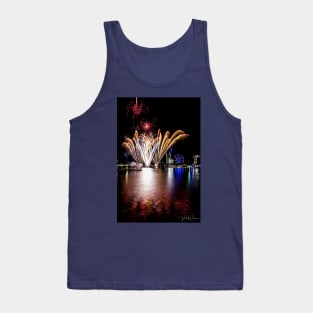 Fireworks featuring Melbourne Star, Melbourne Docklands, Victoria, Australia. Tank Top